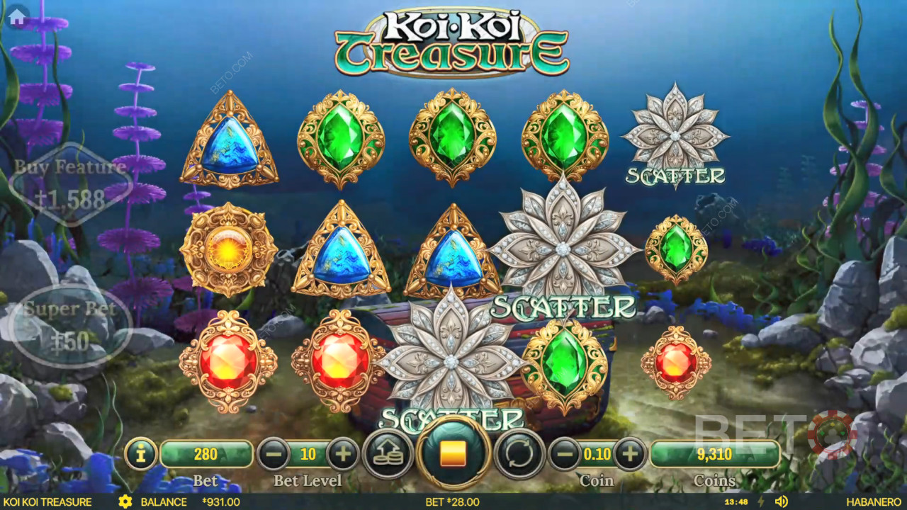 Koi Koi Treasure Überprüfung durch BETO Slots