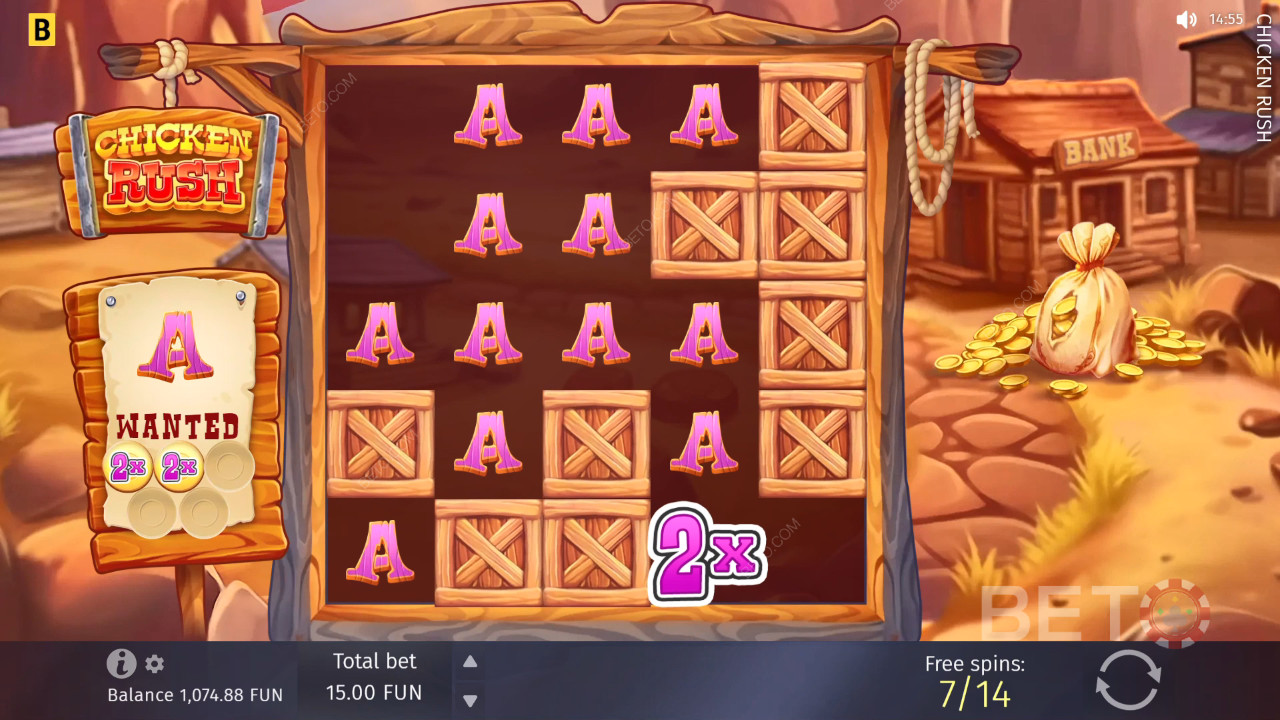Bonusfunktionen in Chicken Rush erklärt von BGAMING