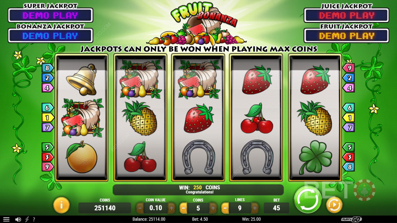 Fruit Bonanza Überprüfung durch BETO Slots