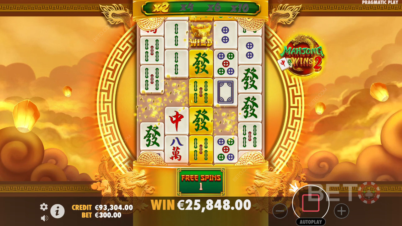 Gewinnen Sie das 100.000-fache Ihres Einsatzes im Mahjong Wins 2 Video Slot!