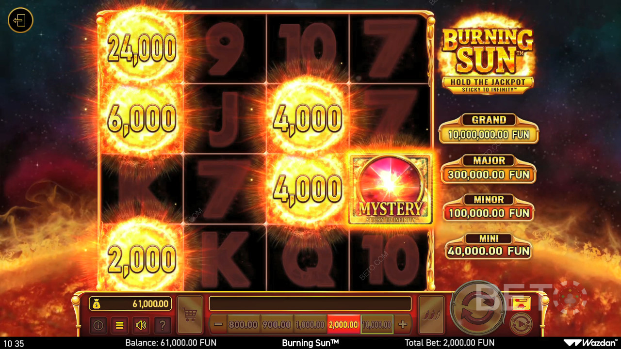 Burning Sun Überprüfung durch BETO Slots