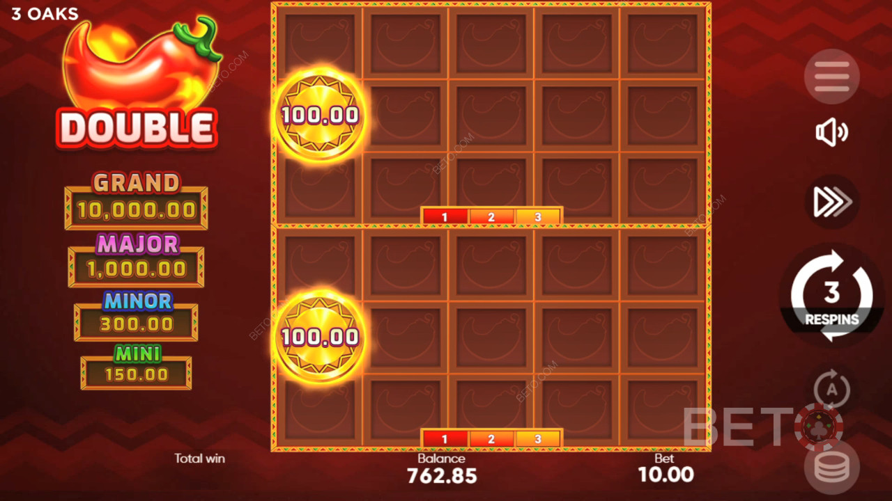 Gewinnen Sie das 1.000-fache Ihres Einsatzes im 3 Hot Chilis Slot!