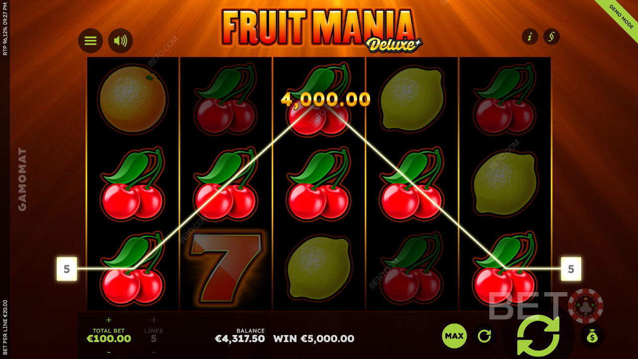 Fruit Mania Deluxe Überprüfung durch BETO Slots