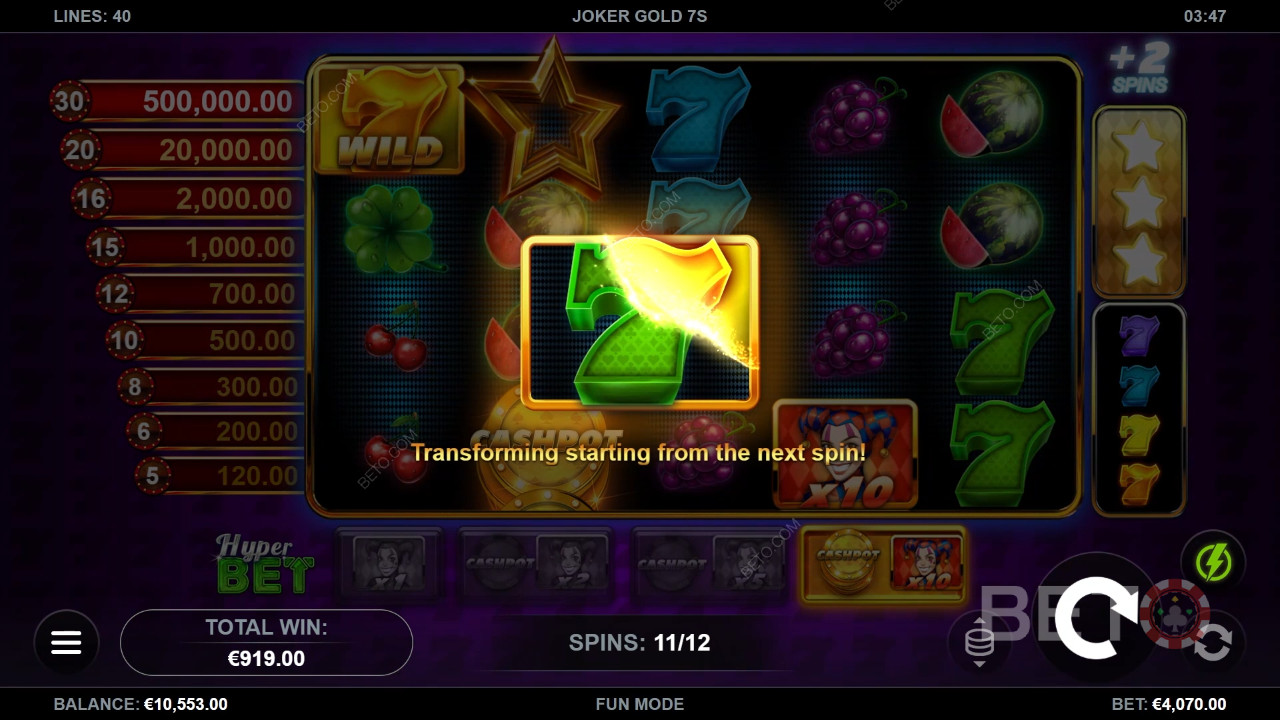 Ist der Joker Gold 7s Spielautomat es wert?