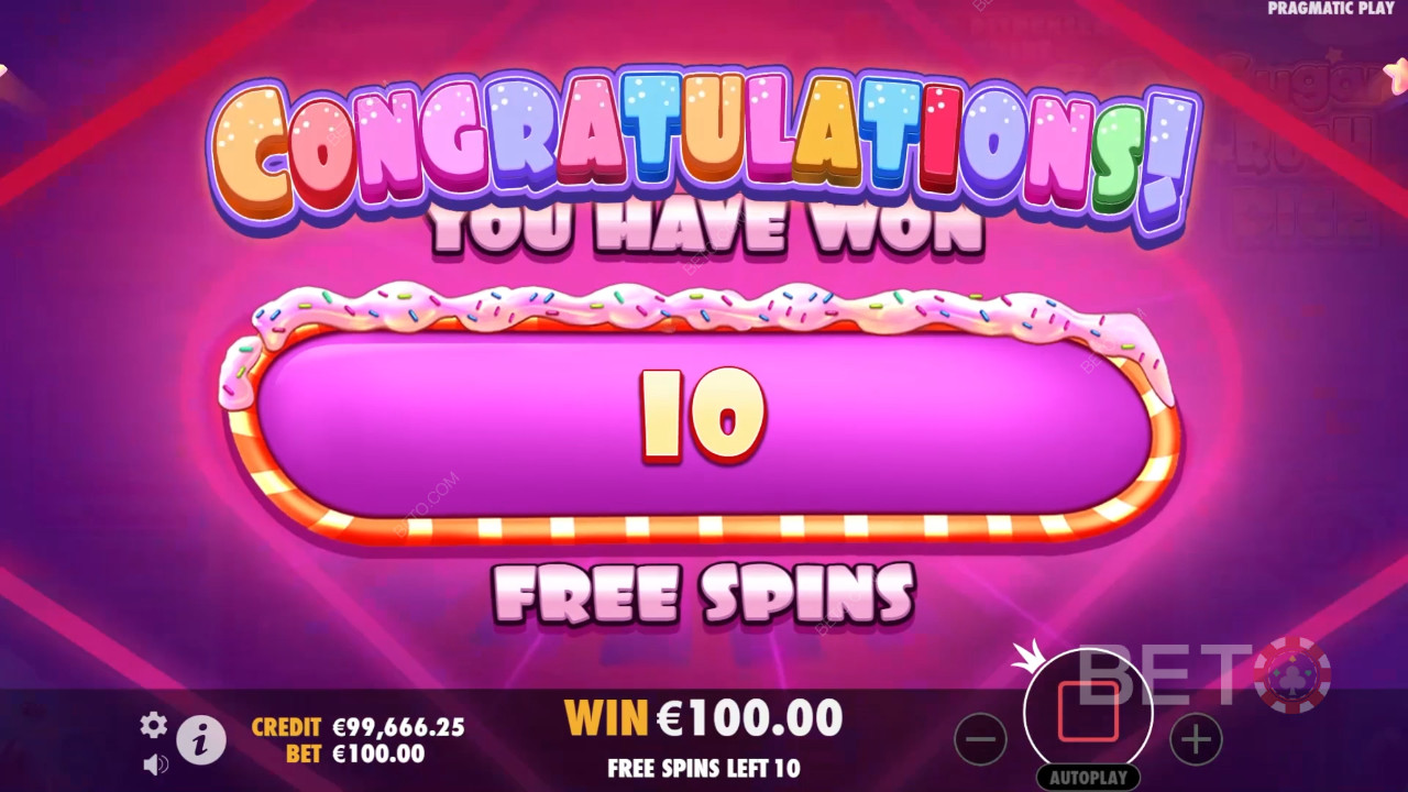 Bonusfunktionen in Sugar Rush Dice erklärt von Pragmatic Play