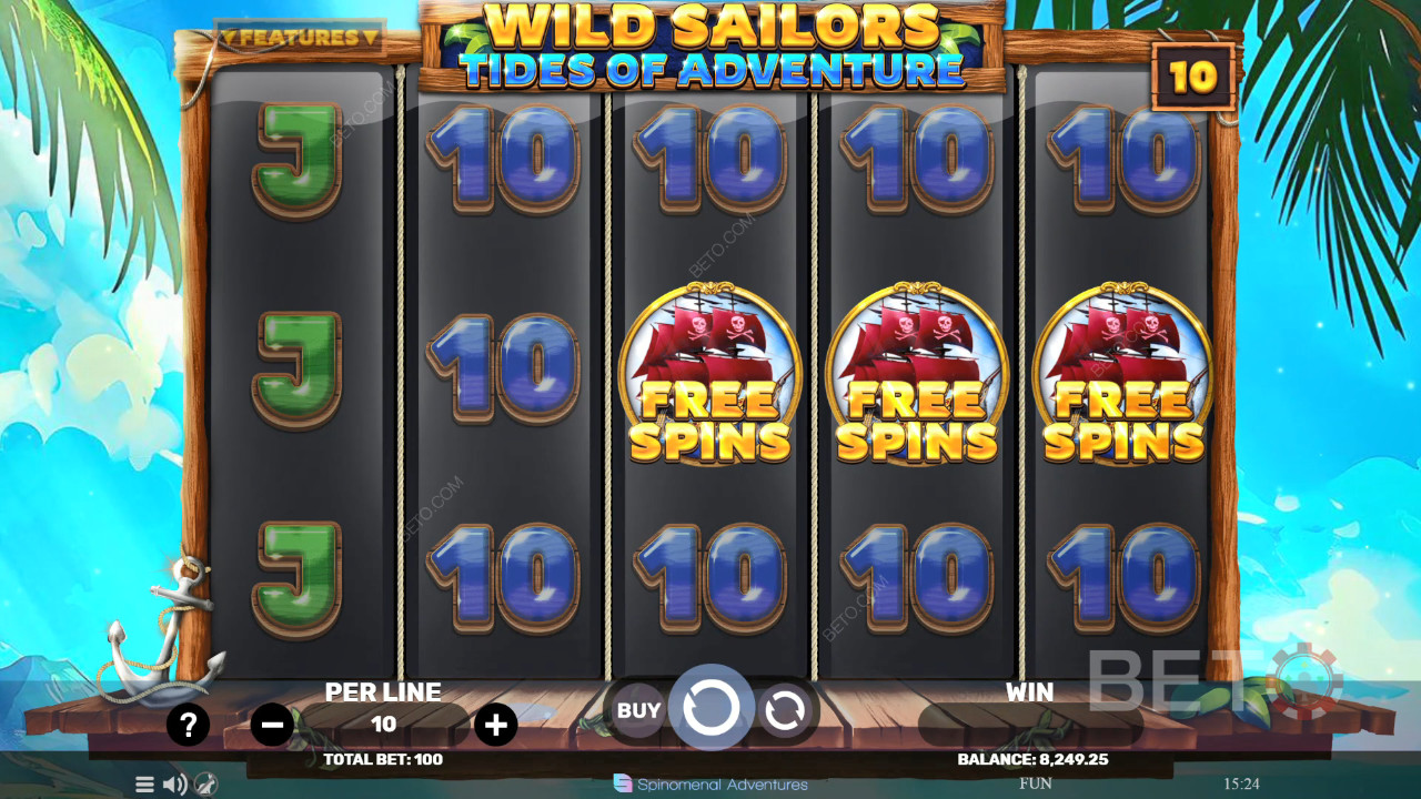 Wild Sailors - Tides of Adventure Überprüfung durch BETO Slots