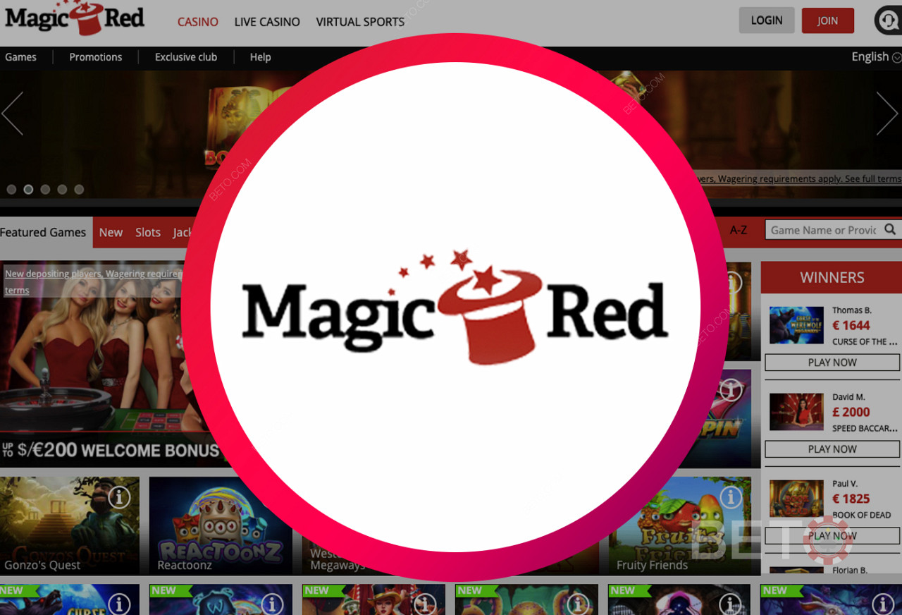 Magic Red online Casino - eine benutzerfreundliche Website