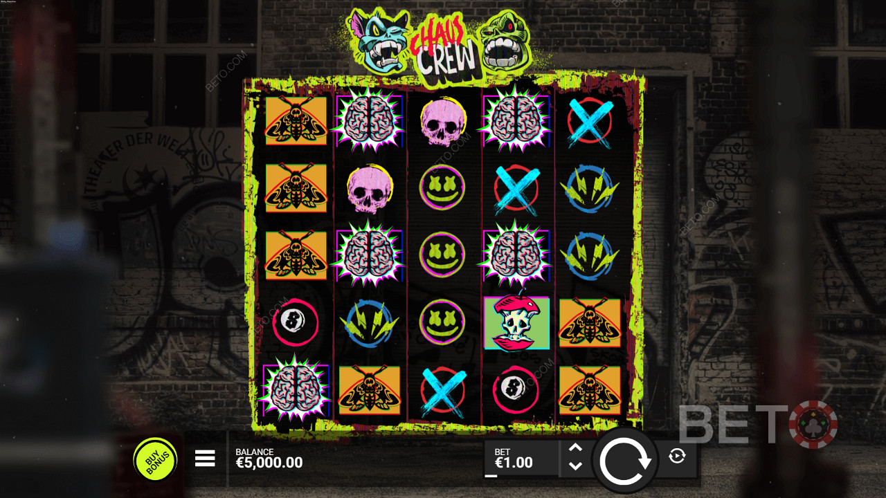 Der Chaos-Crew-Spielautomat von Hacksaw Gaming