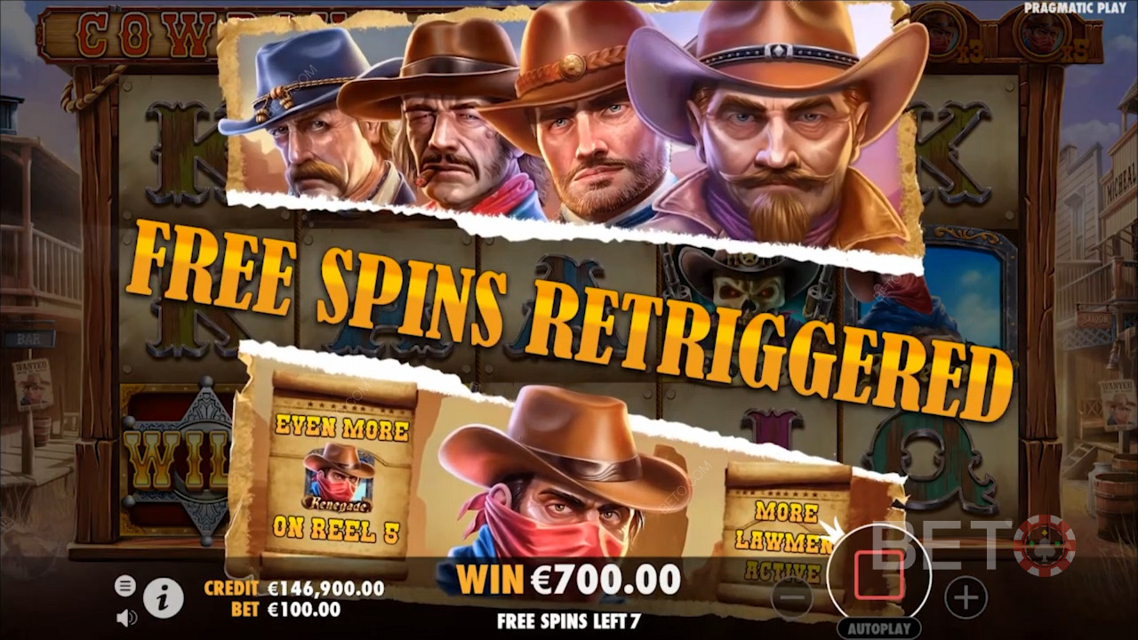 Spielen Sie mit den wilden Cowboys und gewinnen Sie Geldpreise am Spielautomaten Cowboys Gold