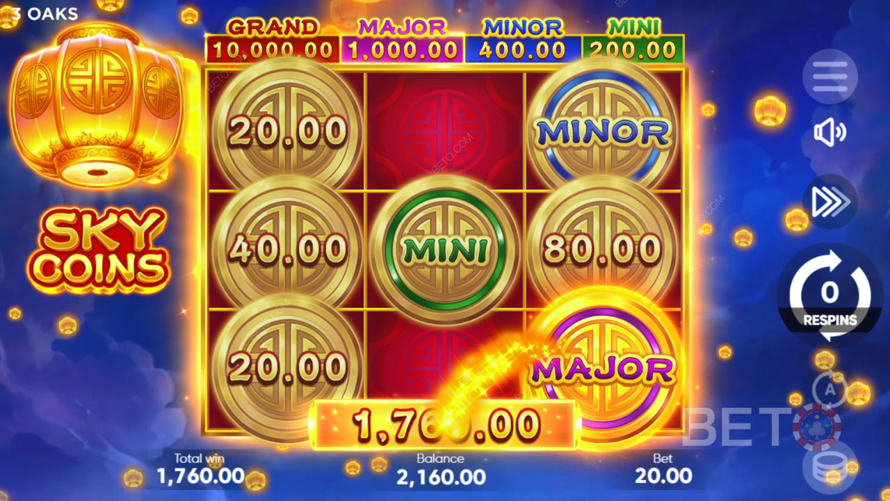 Sky Coins Überprüfung durch BETO Slots