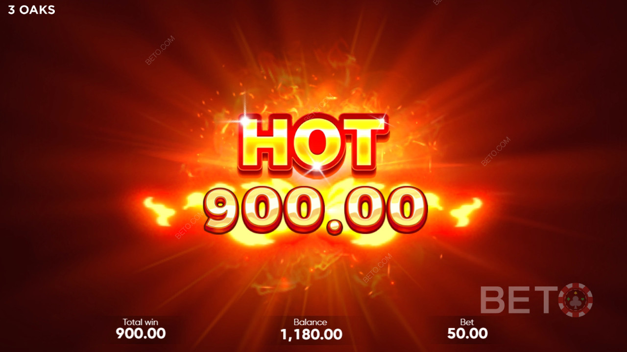 Gewinnen Sie das 500-fache Ihres Einsatzes in der Coin Up: Hot Fire Spielautomat!