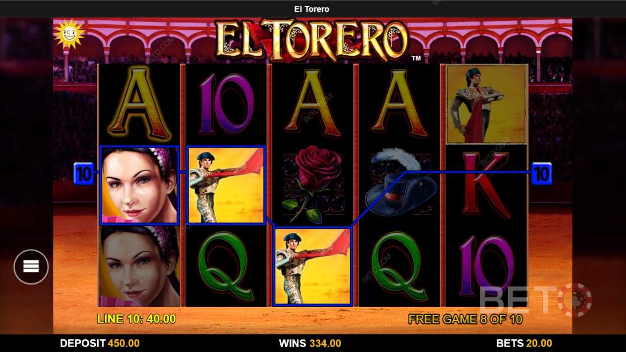 Gewinnen Sie das 1.000-fache Ihres Einsatzes am Spielautomaten El Torero!