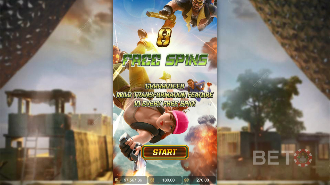 Gewinnen Sie das 1.690-fache Ihres Einsatzes in der Battleground Royale Slot Machine!