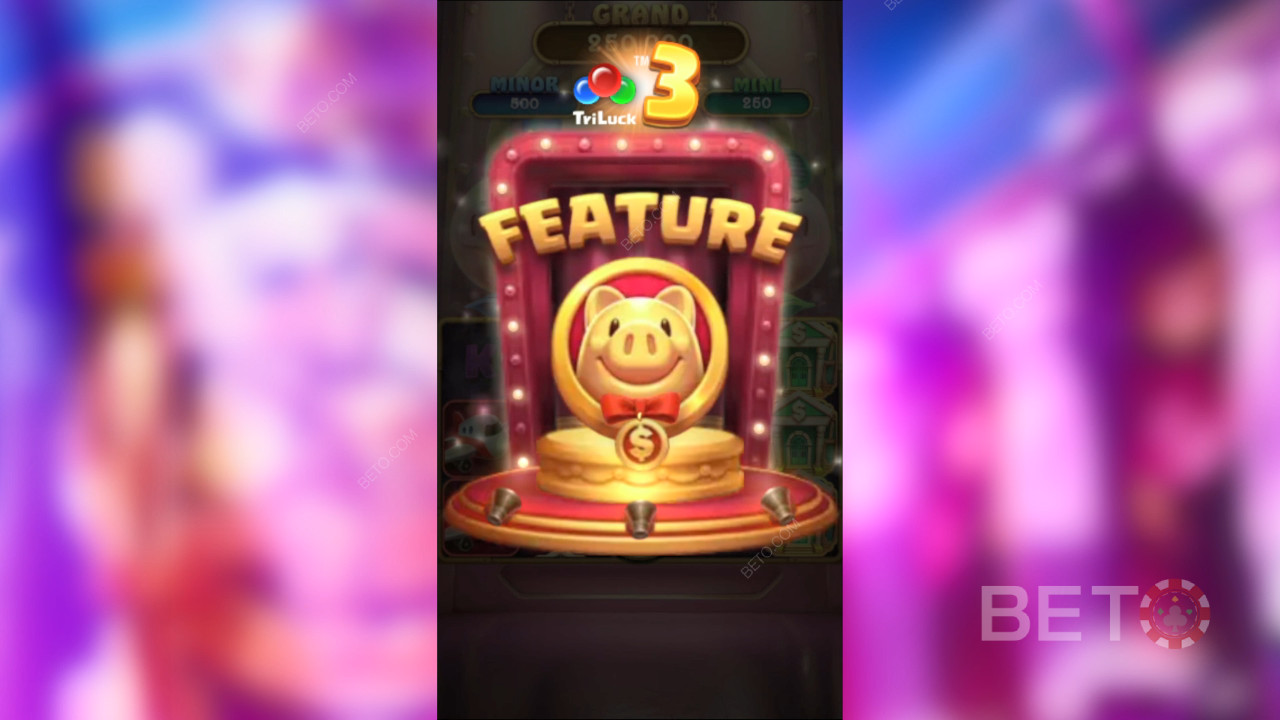 Erklärte Bonusfunktionen in 3 Lucky Piggy von TaDa Gaming