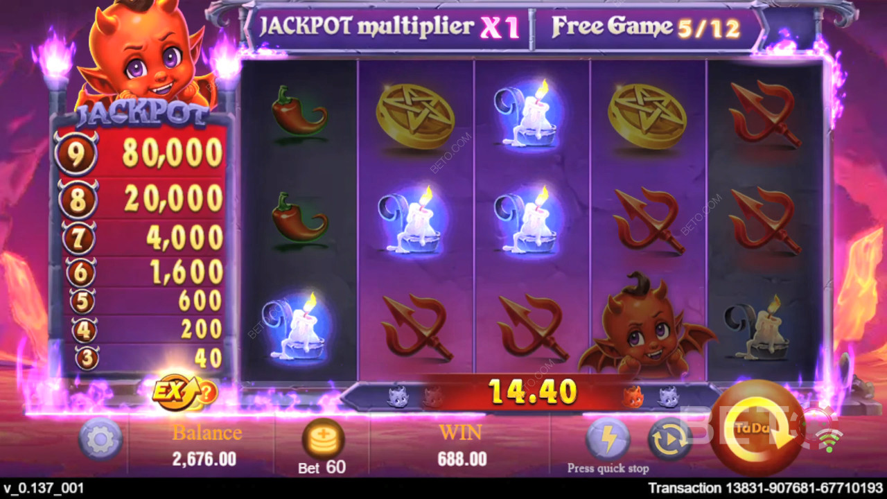 Gewinnen Sie das 10.000-fache Ihres Einsatzes im Devil Fire Online Slot!