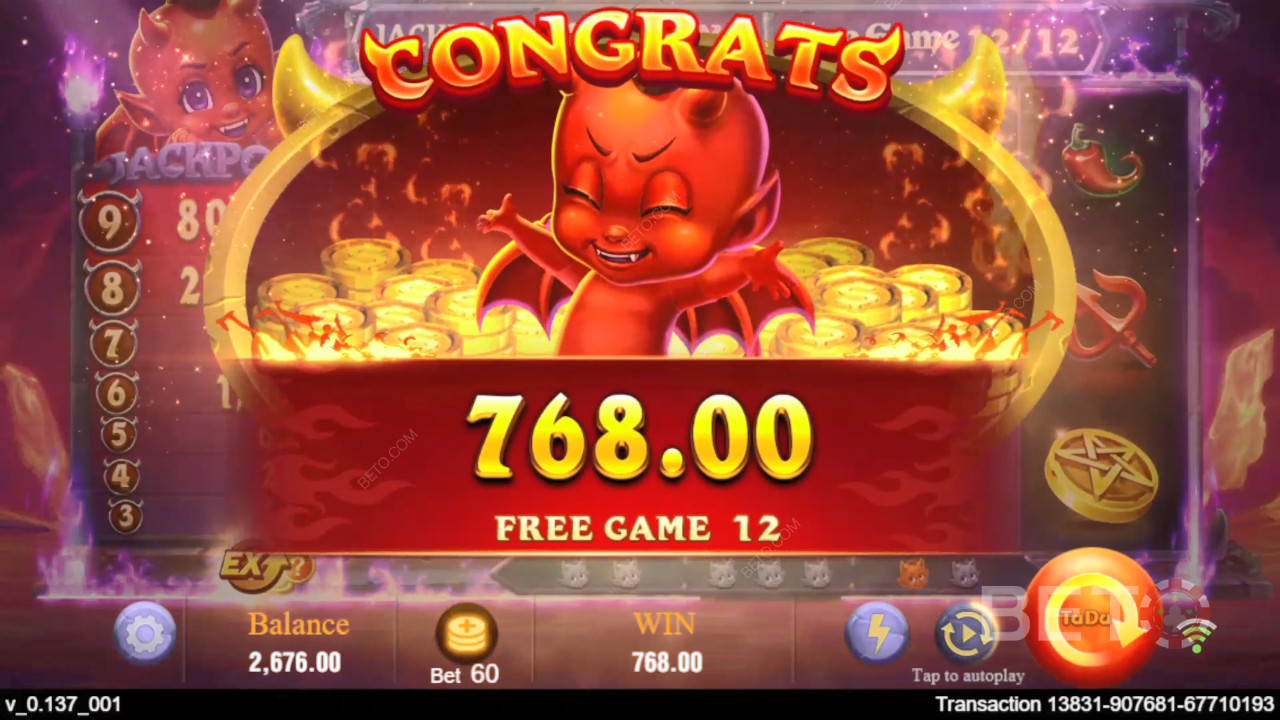 Wie man Devil Fire von TaDa Gaming spielt