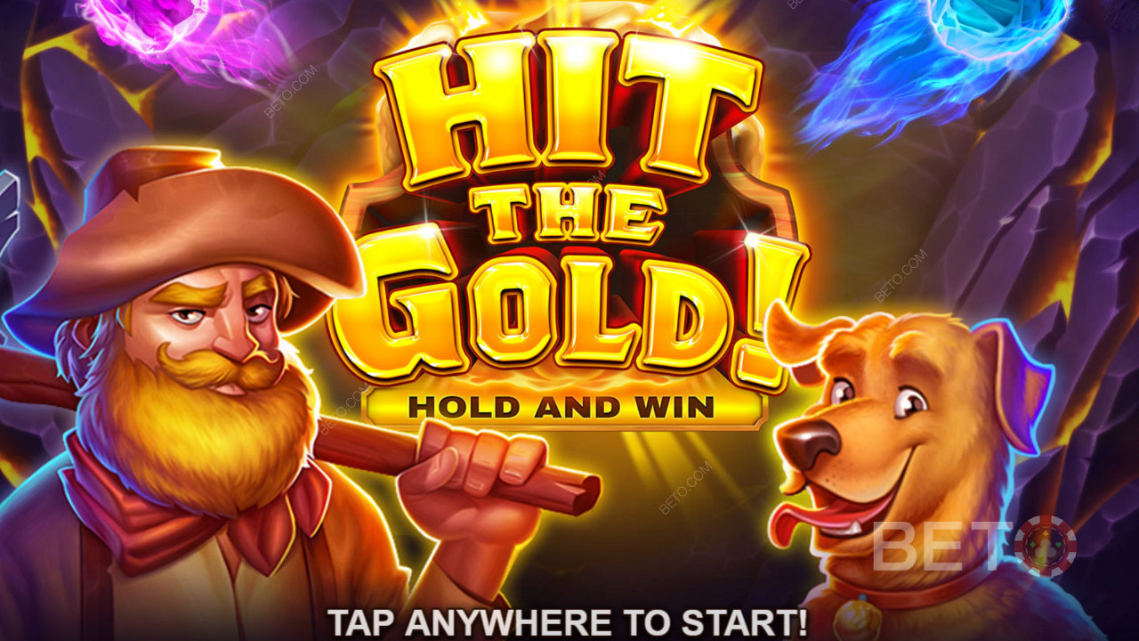Graben Sie unbesungene und verlorene Reichtümer in dem auffälligen Hold & Win-Titel aus, Hit the Gold! Online Slot