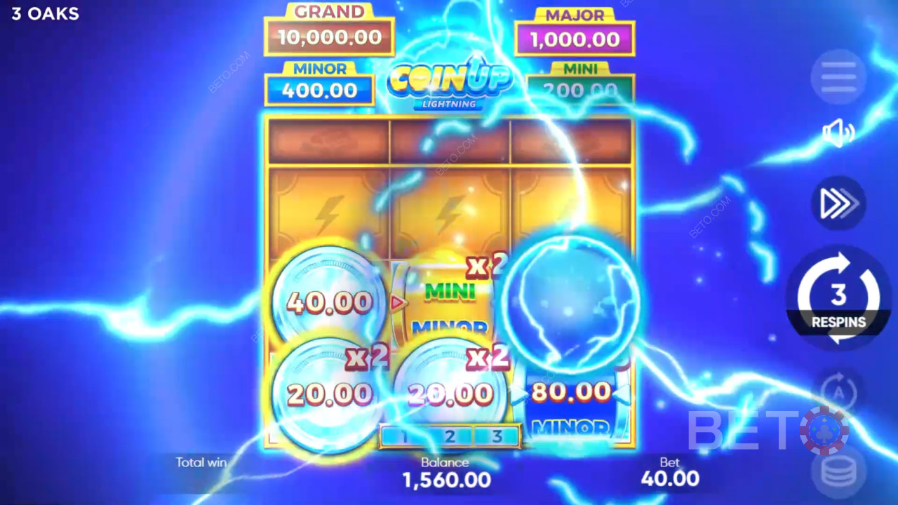 Coin Up: Lightning Überprüfung durch BETO Slots