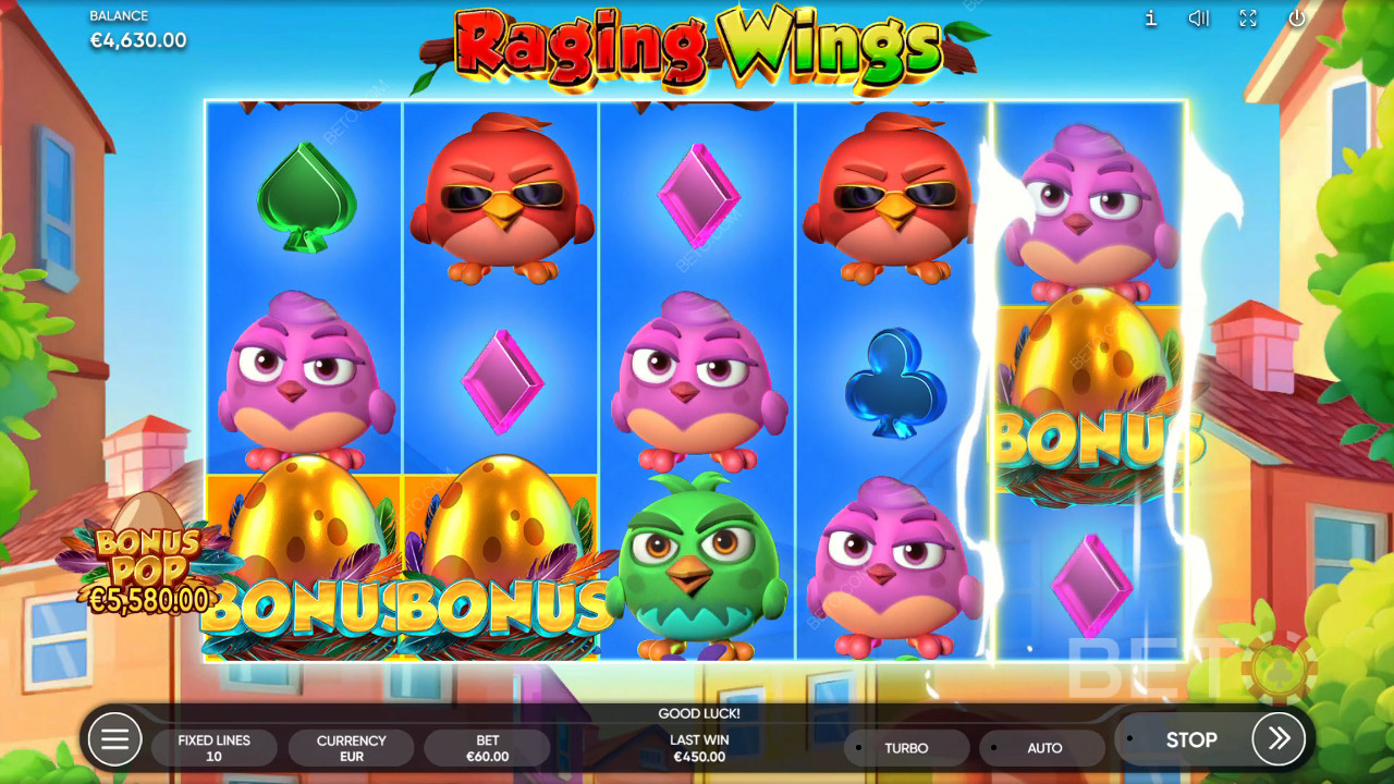 Raging Wings Überprüfung durch BETO Slots