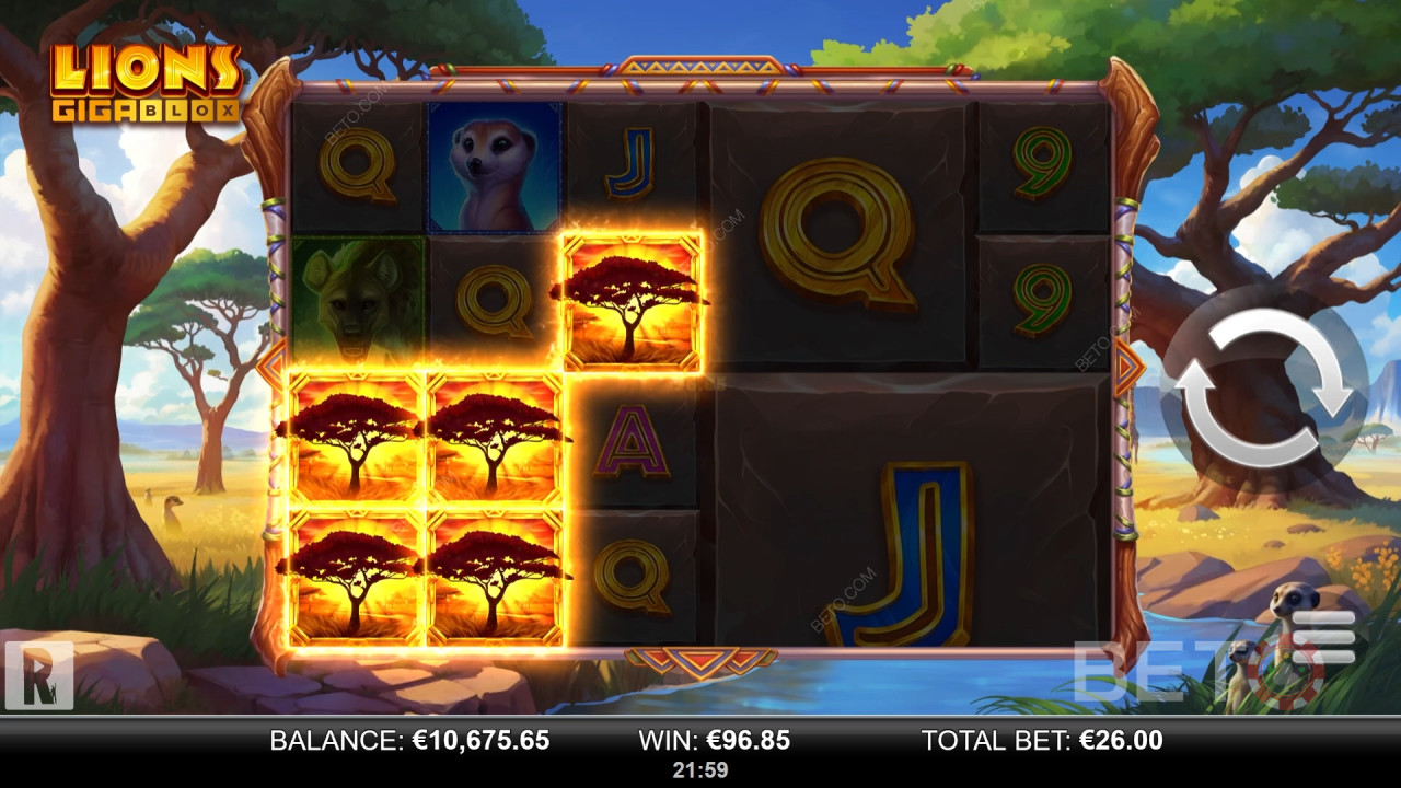 Lions GigaBlox Überprüfung durch BETO Slots