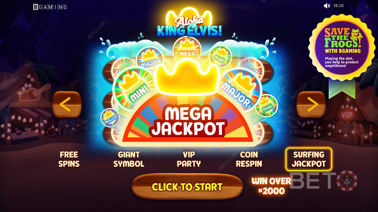 Mega-Jackpot in Aloha King Elvis