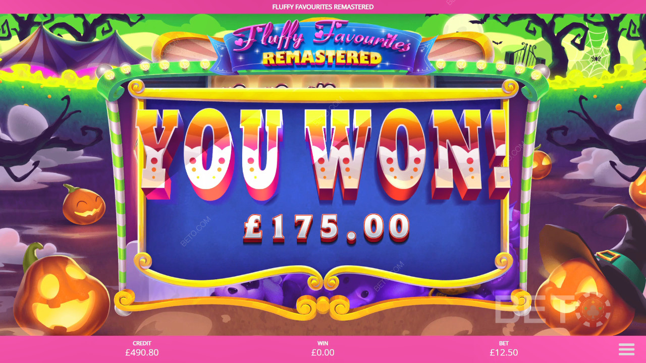 Gewinnen Sie bis zu 5.000x Ihren Einsatz im Fluffy Favourites Remastered Slot Online!