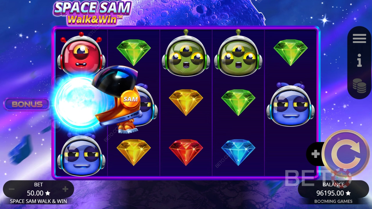 Space Sam Walk and Win Überprüfung durch BETO Slots