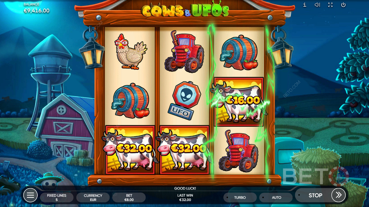 Kühe & UFOs Überprüfung durch BETO Slots