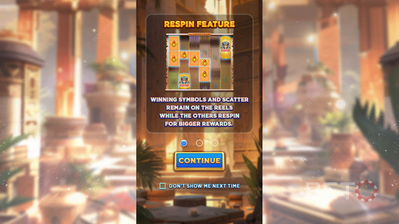 Erklärte Bonusfunktionen in Secrets of Anubis von Spadegaming
