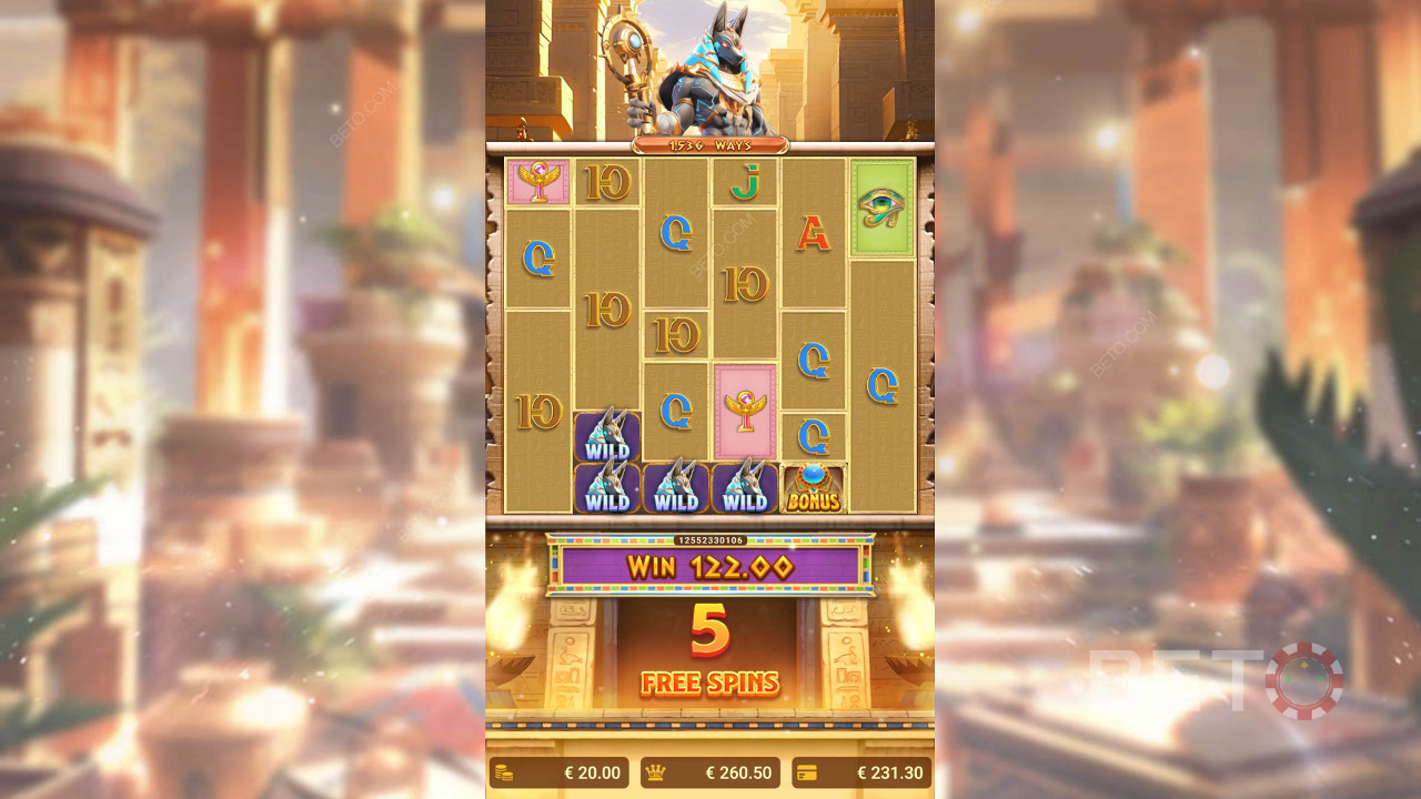 Wie man Secrets of Anubis von Spadegaming spielt