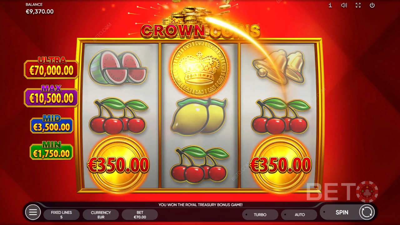 Crown Coins Überprüfung durch BETO Slots