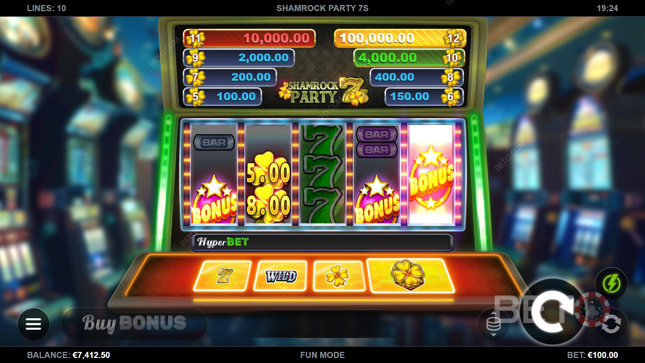 Shamrock Party 7s Überprüfung durch BETO Slots