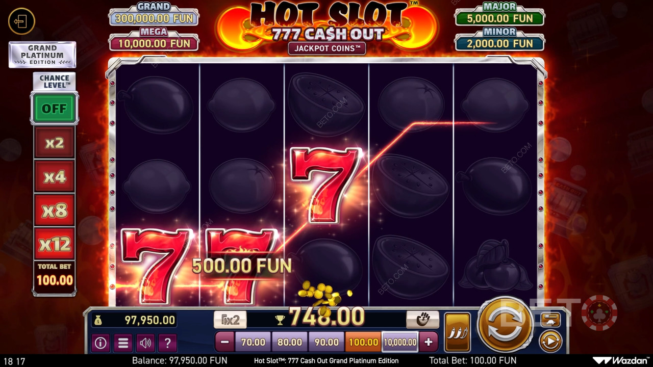 Hot Slot: 777 Cash Out Grand Platinum Edition Kostenlos Spielen
