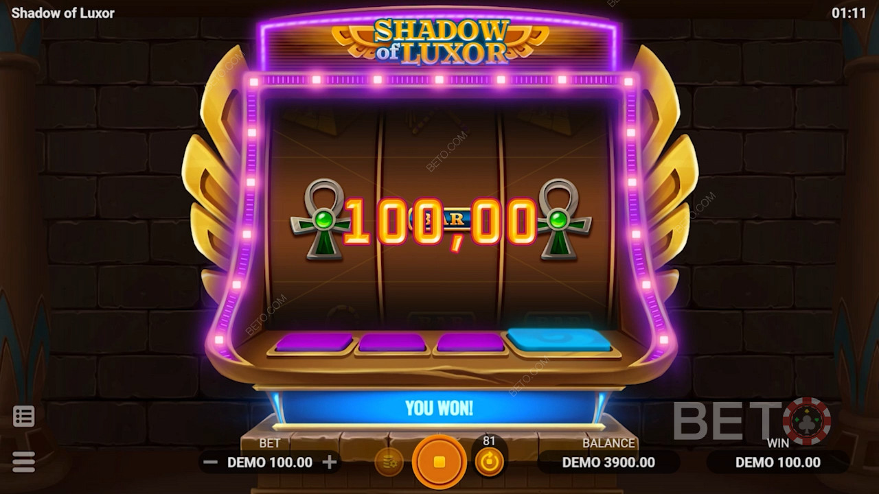 Spielen Shadow of Luxor Spiel mit alten Reichtümern können Sie einige saftige Auszahlungen geben