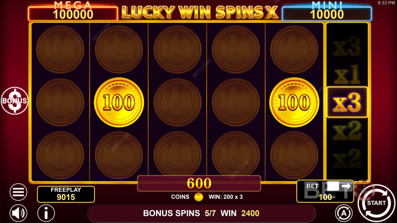 So spielen Sie 1spin4wins Lucky Win Spins X