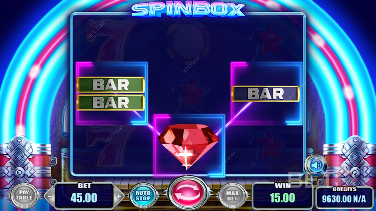 Glänzende Optik in diesem Video-Spielautomaten