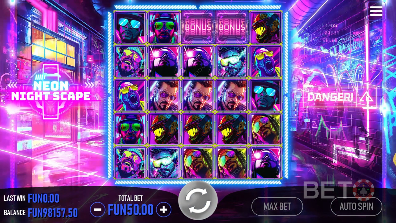 Neon Night Scape Überprüfung durch BETO Slots