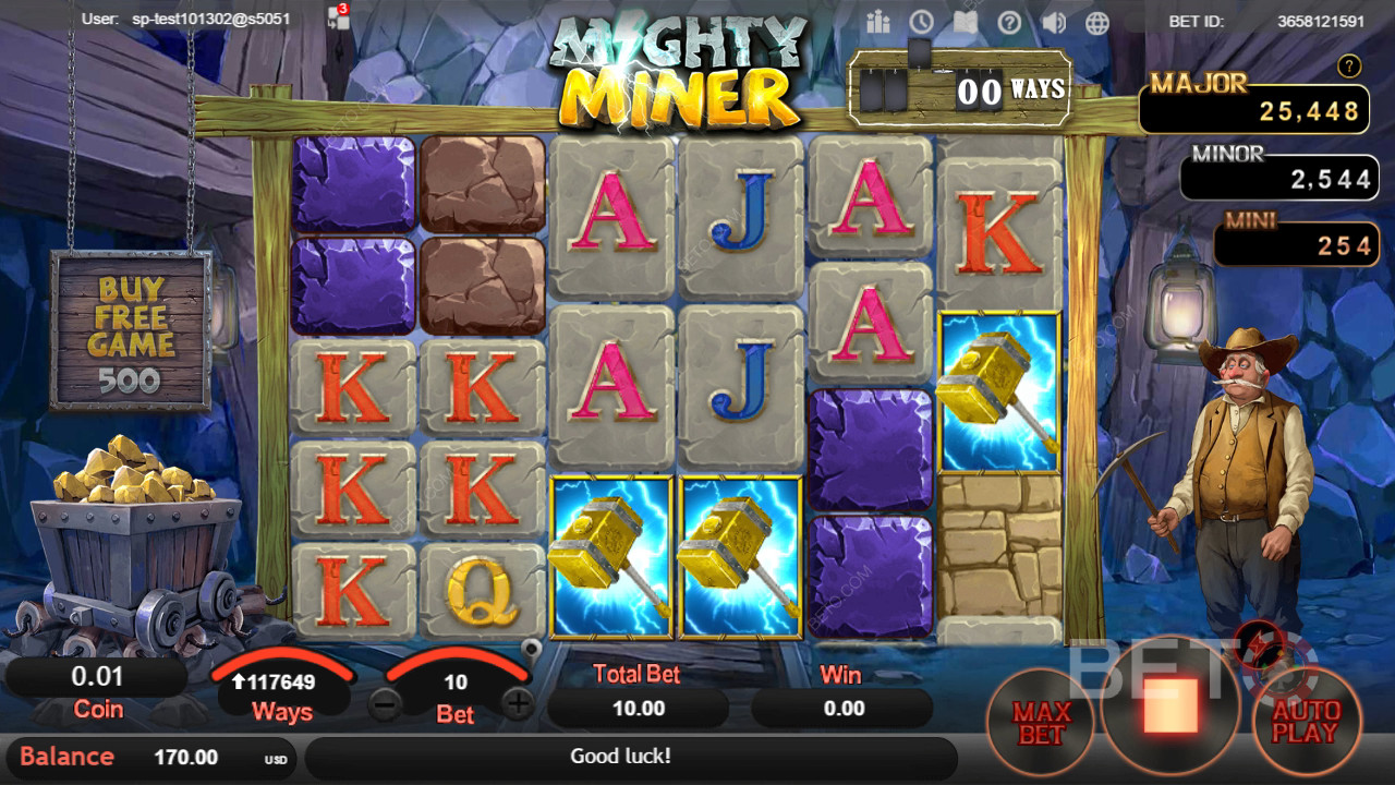 Mighty Miner Überprüfung durch BETO Slots