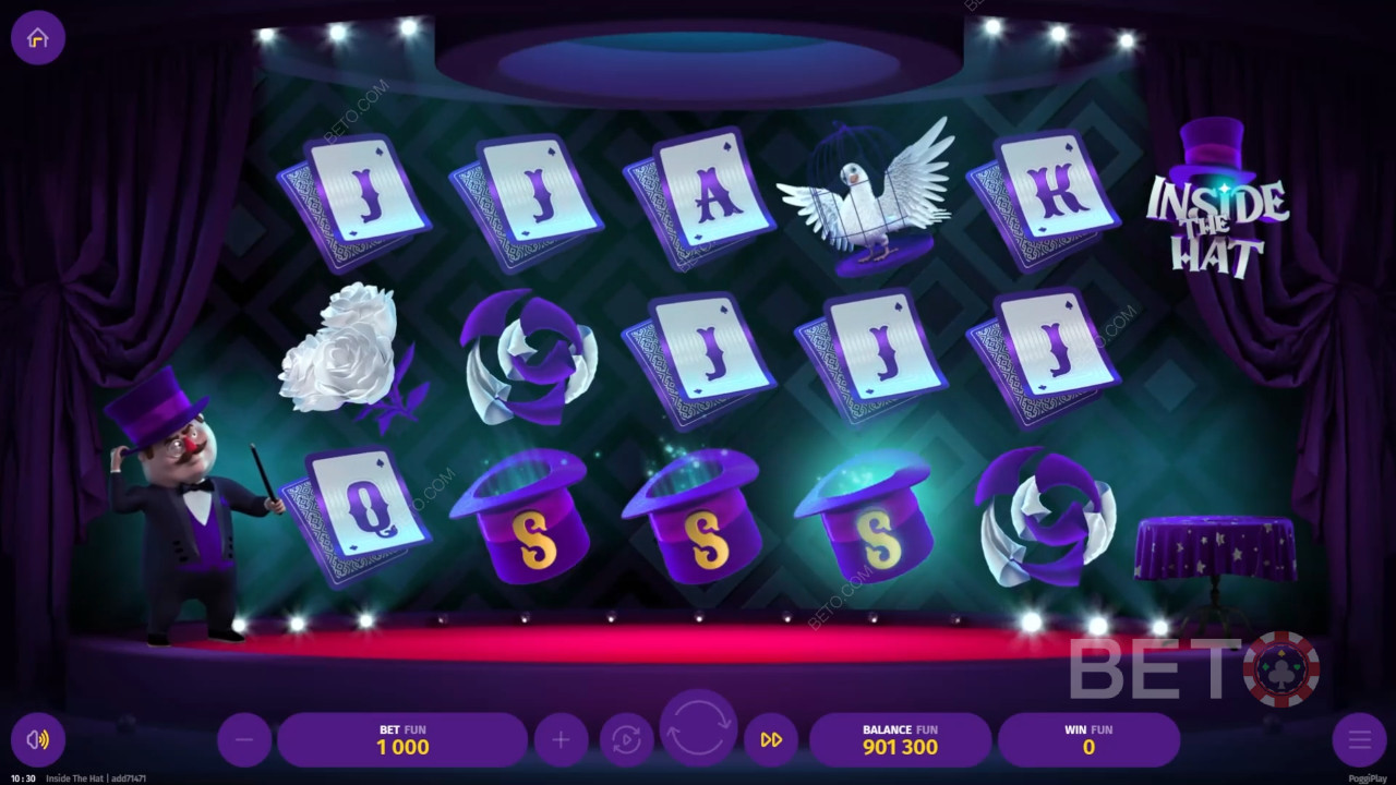 Inside The Hat Überprüfung durch BETO Slots
