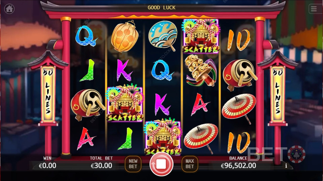 Ten Jin Matsuri Überprüfung durch BETO Slots