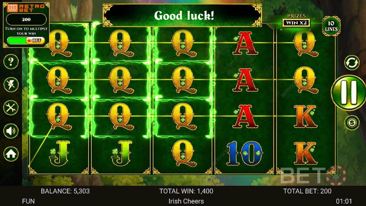 Irish Cheers Bericht von BETO Slots