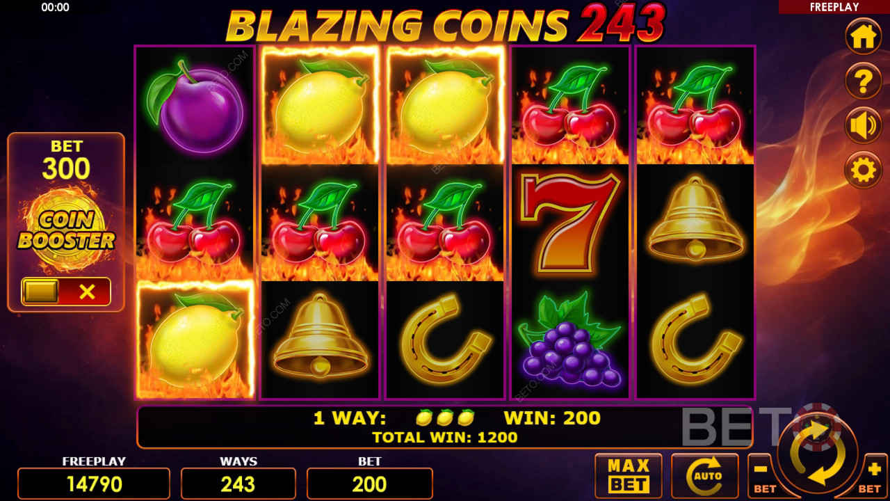 Blazing Coins 243 Überprüfung durch BETO Slots