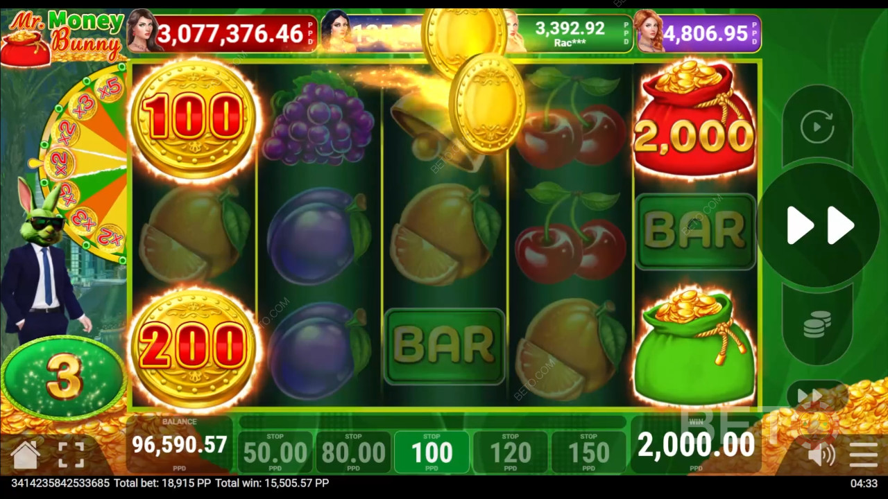 Gewinnen Sie das 3.500-fache Ihres Einsatzes im Money Bunny Video Slot!