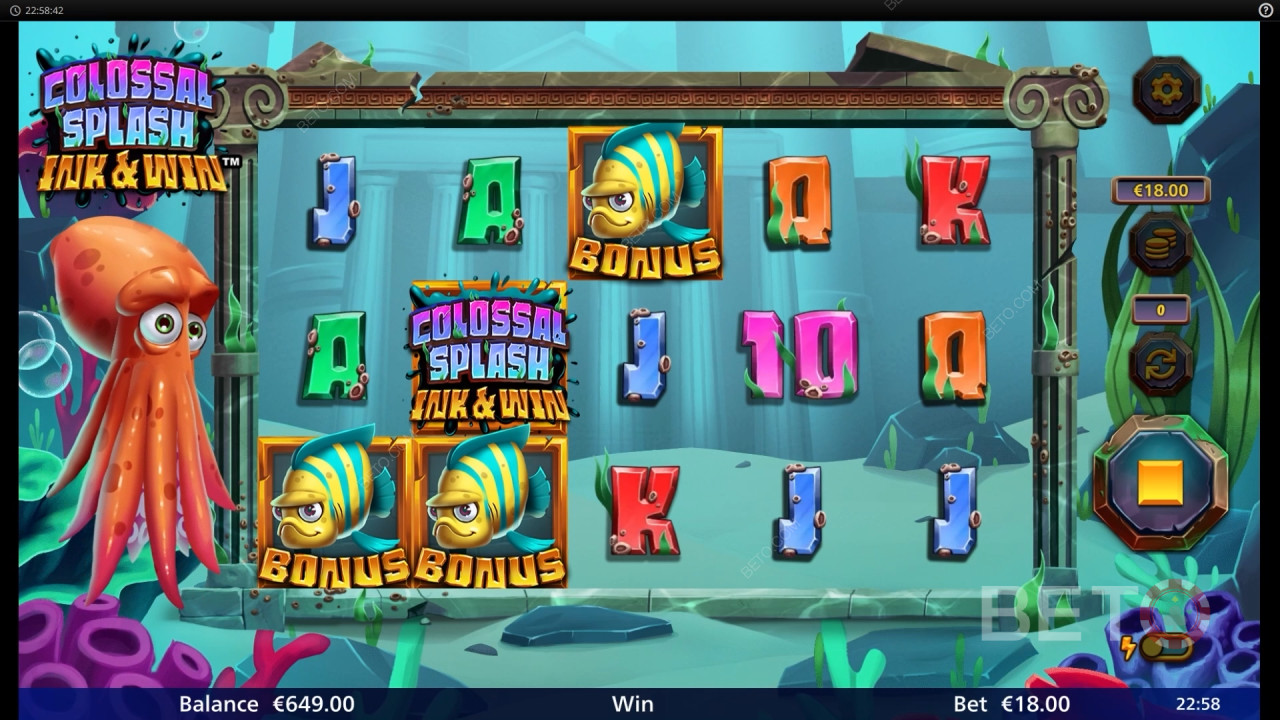 Colossal Splash Ink & Win Überprüfung durch BETO Slots