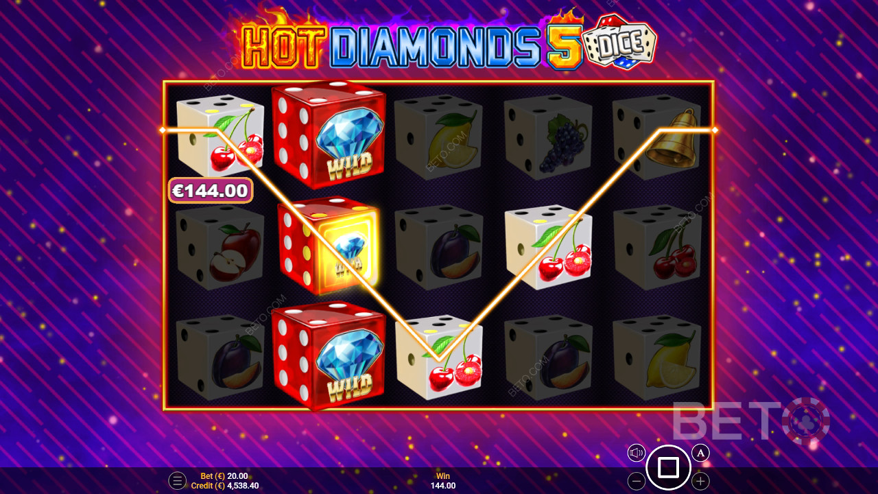Hot Diamonds 5 Dice Überprüfung durch BETO Slots