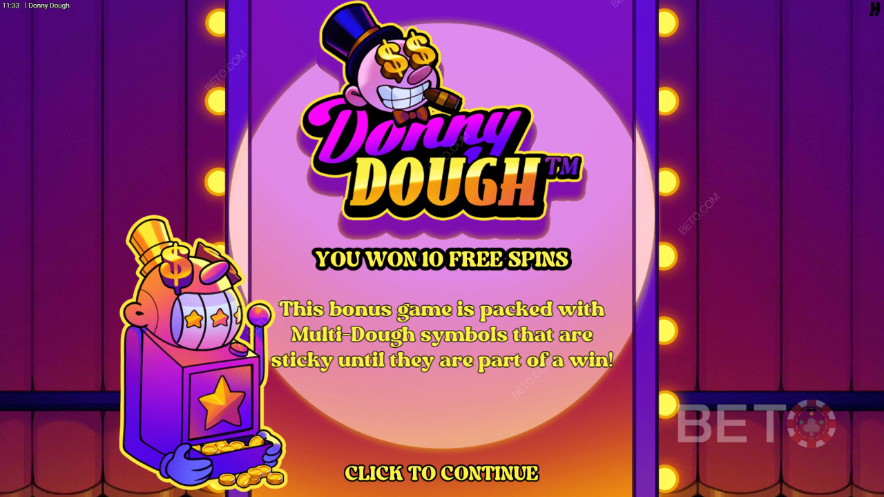 Bonus Features erklärt in Donny Dough von Hacksaw Gaming