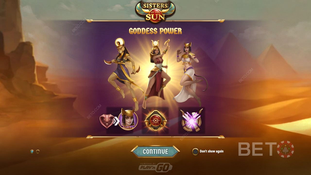 Verwandeln Sie nicht-gewinnende Drehungen in gewinnende Drehungen durch das Goddess Power Feature