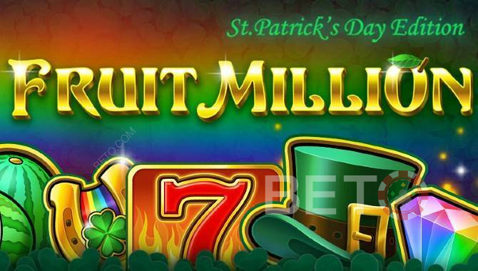 Fruit Million online slot mit 8 verschiedenen Skins - St. Patricks Day Edition