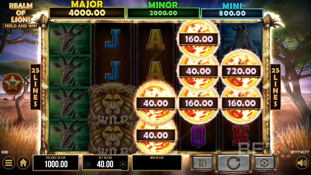 Realm of Lions Überprüfung durch BETO Slots
