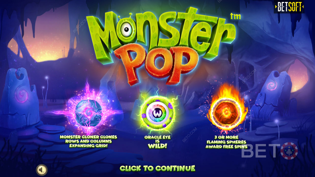 Genießen Sie die innovativen Bonusfunktionen des Video-Spielautomaten Monster Pop